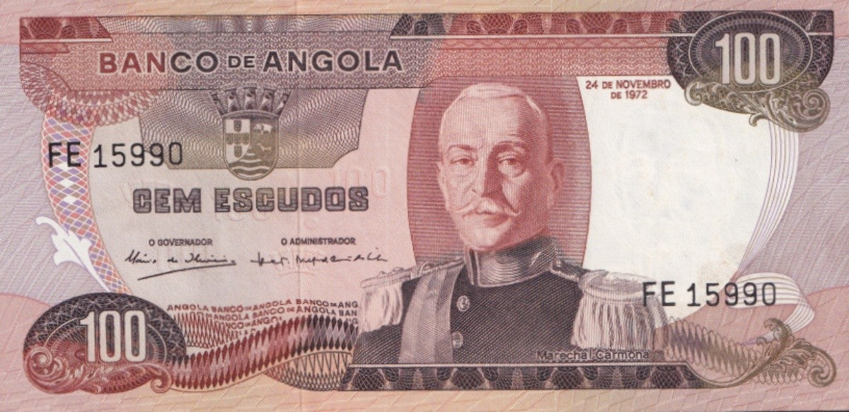 Angola 100 Escudos 1972 P 101 UNC