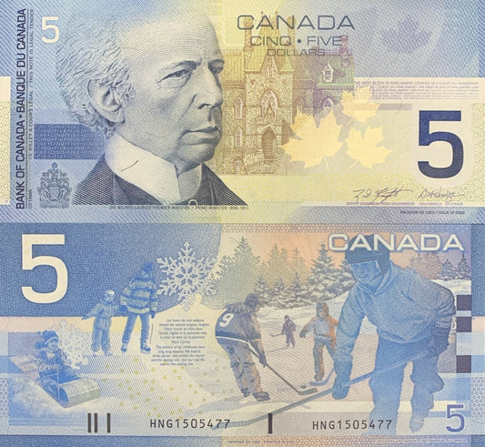 Canada 5 Dollars 2002 / 2003 P 101b UNC