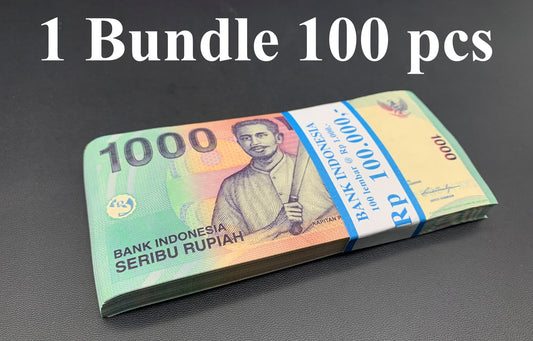 Indonesia 1000 Rupiah 2013 P 141m LOT 100 pcs Bundle UNC