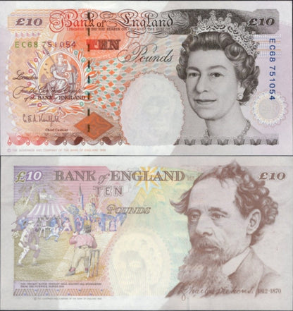 Great Britain 10 Pounds 1993 P 386 UNC