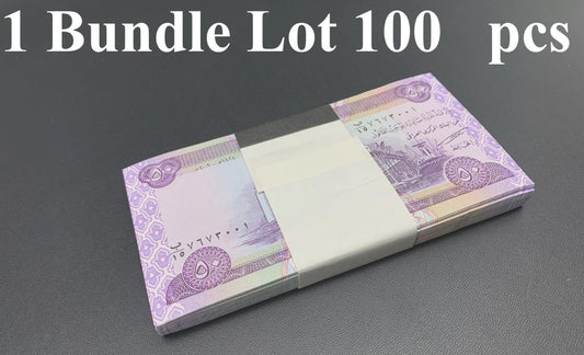 Iraq 50 Dinars 2003 P 90 UNC 1 Bundle Lot 100 pcs