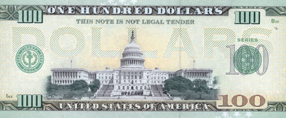 USA John Cene 100 Dollars WWE TEST NOTE 2024 UNC