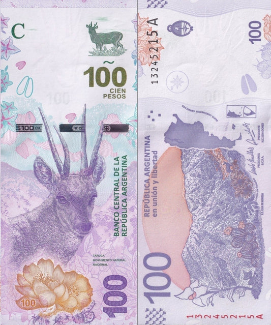 Argentina 100 Pesos ND 2018 P 363A UNC