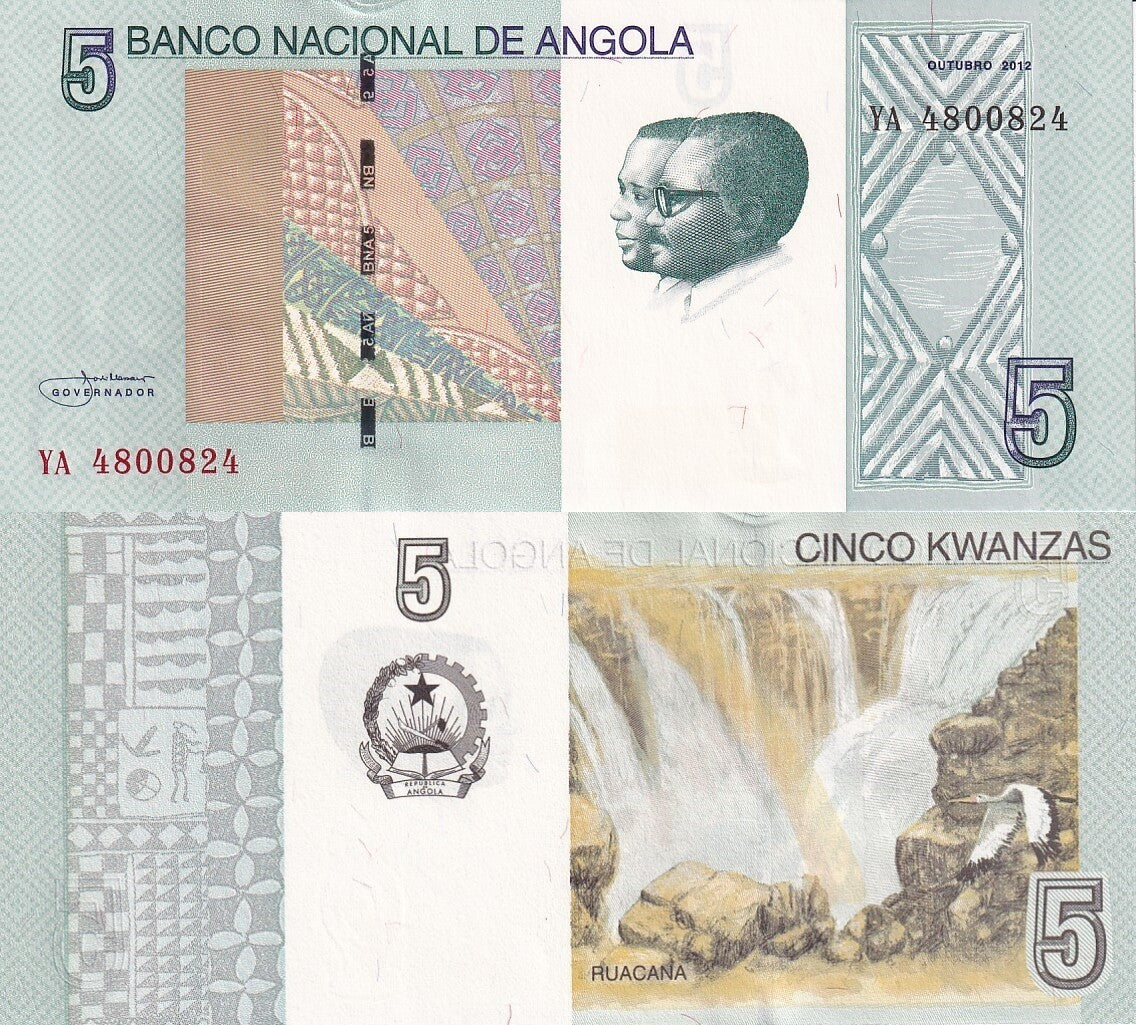 Angola 5 Kwanzas 2012/2017 P 151A UNC