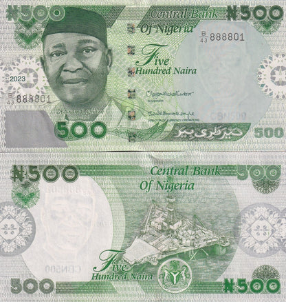 Nigeria 500 Naira 2023 P 48 UNC