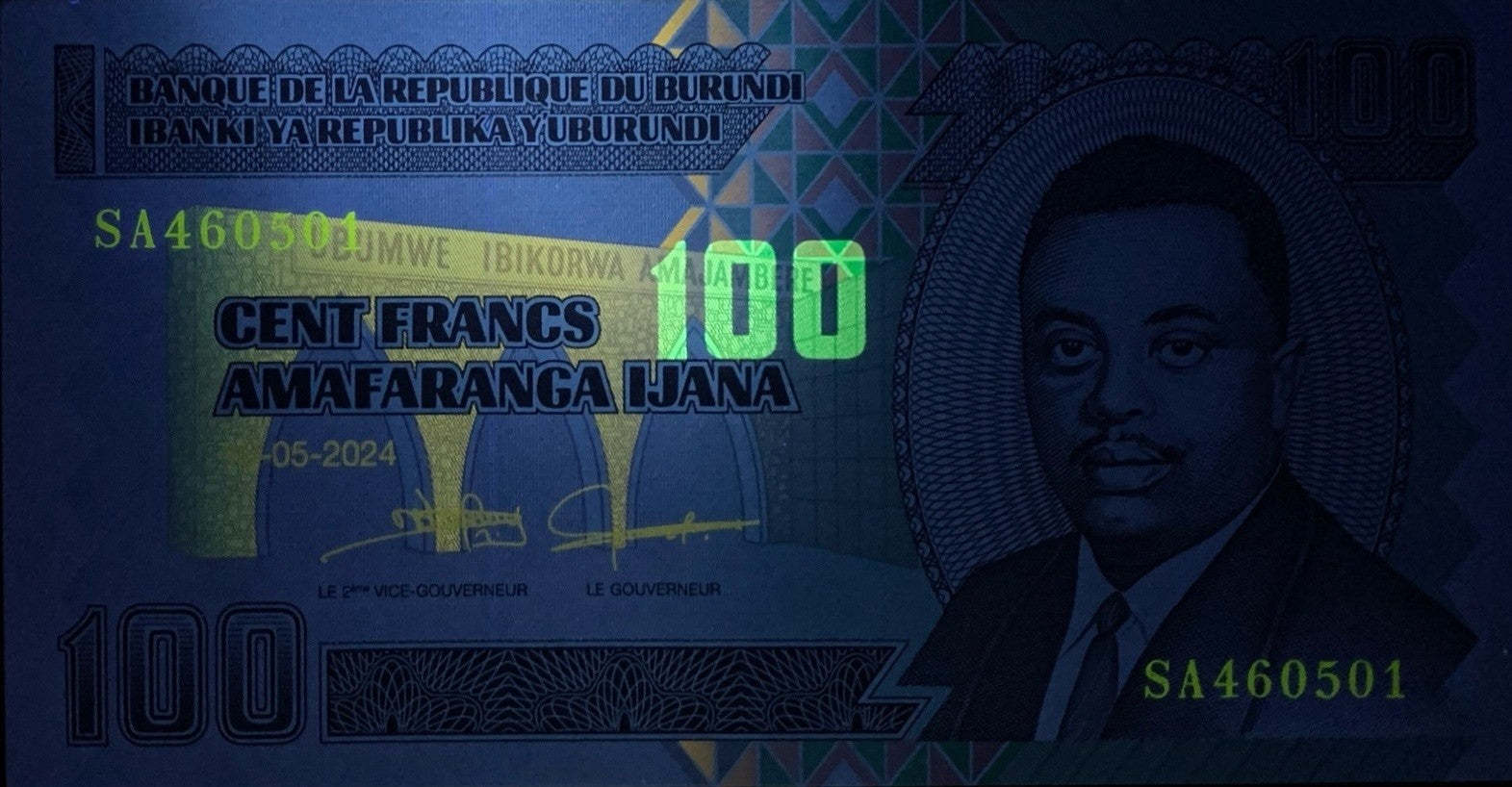 Burundi 100 Francs 2024/2025 P 44 New UNC