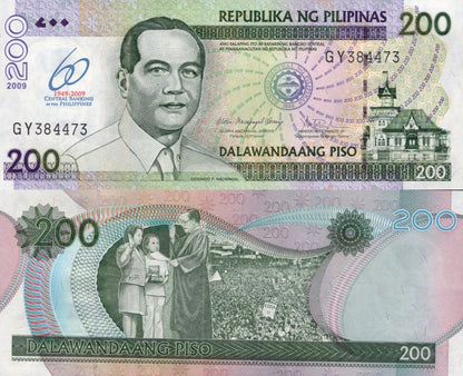 Philippines 200 Piso 2009 P 203 UNC Commemorative