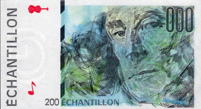 France Test Note 200 Echanillon Ravel UNC