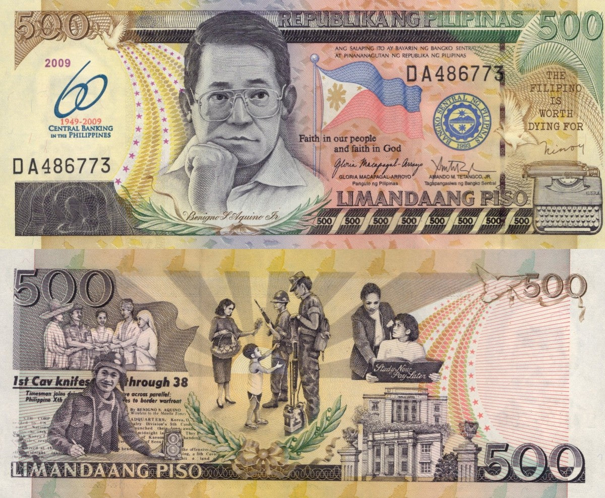 Philippines 500 Piso 2009 P 204 UNC Commemorative