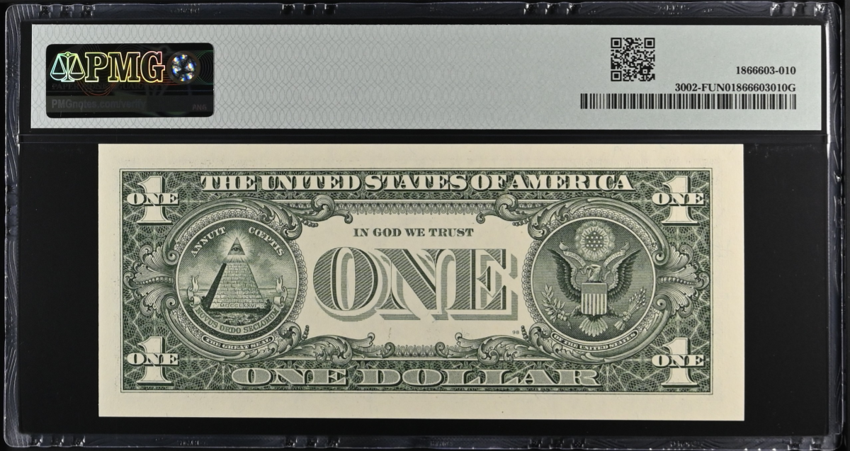 USA Fedral Reservee Note Alanta 1 Dollar 2013 P 3002-F HKINF June 2025 UNC PMG