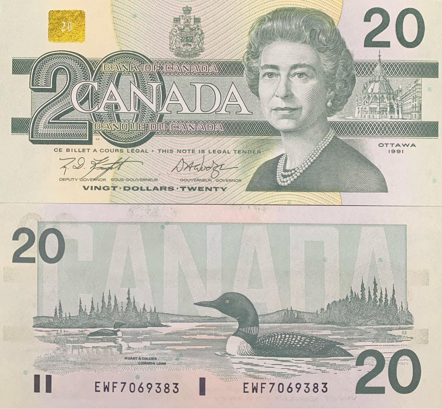 Canada 20 Dollars 1991 P 97 UNC