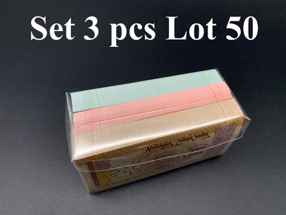 Mongolia 10 20 50 Mongo ND 1993 P 49 50 51 UNC Set 3 Lot 5 pcs AA Prefix
