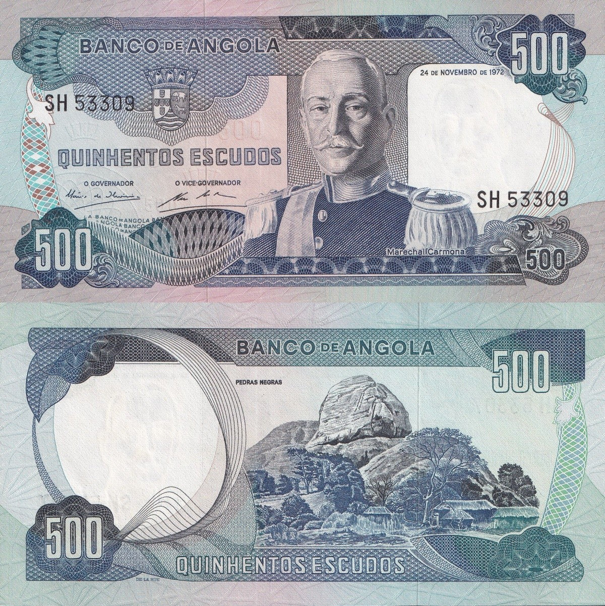Angola 500 Escudos 1972 P 102 UNC