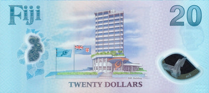Fiji 20 Dollars 2026 P New Design Polymer UNC AA Prefix