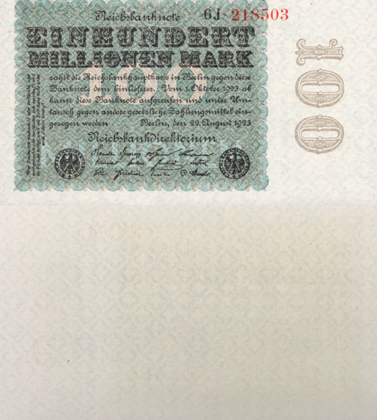 Germany 1000000000 Mark 1923 P 107c(5) UNC