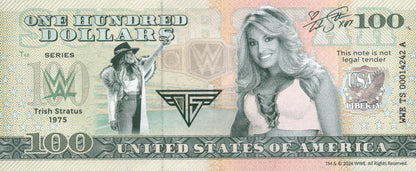 USA Trish Stratus 100 Dollars WWE TEST NOTE 2024 UNC