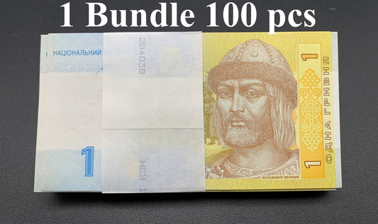 Ukrain 1 Hrivnya 2014 P 116Ac UNC 1 Bundle Lot 100 pcs
