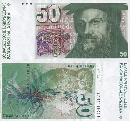 Switzerland 50 Franken 1987 P 56 UNC