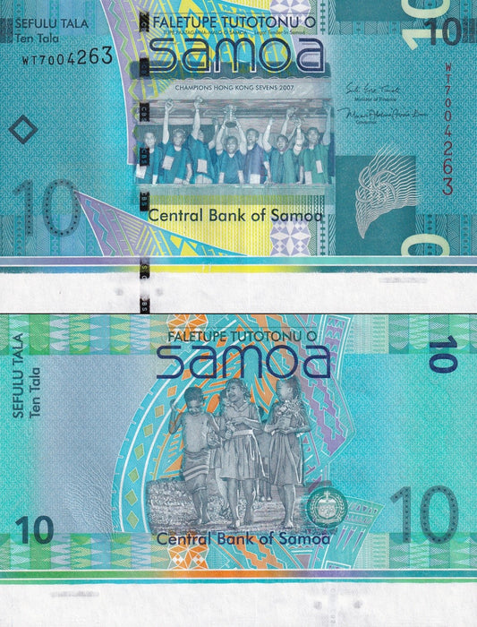 Samoa 10 Tala 2017 P 39b UNC Extra Edge