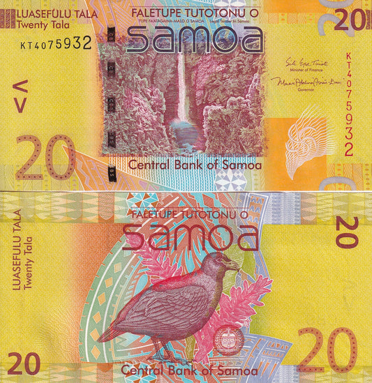 Samoa 20 Tala ND 2017 P 40c UNC