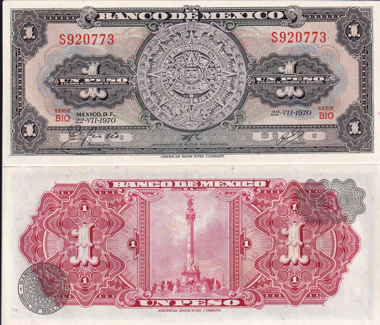 Mexico 1 Peso 1970 P 59I UNC