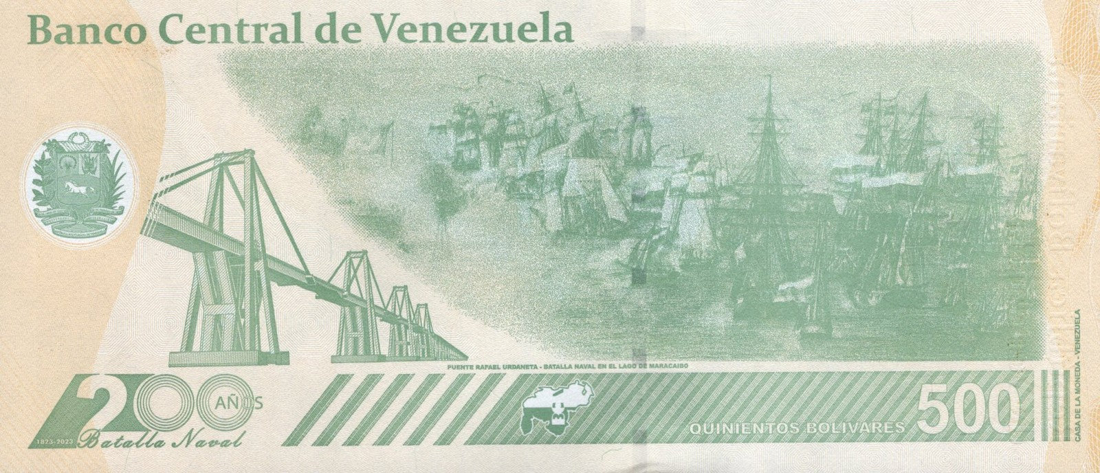 Venezuela 500 Bolivares 2023 P 121 UNC