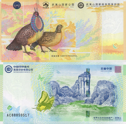 China TEST NOTE 2021 Wuyi Mountain National Park Commemorative Coupon UNC