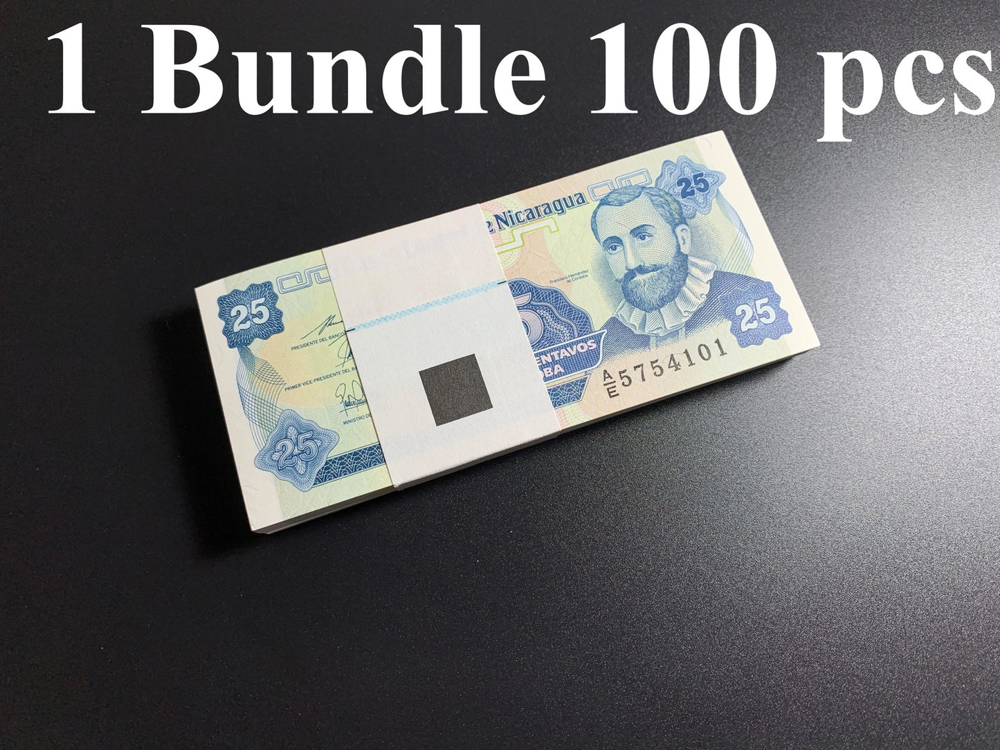 Nicaragua 25 Centavos de Cordoba ND (1991) P 170 UNC 1 Bundle Lot 100 pcs