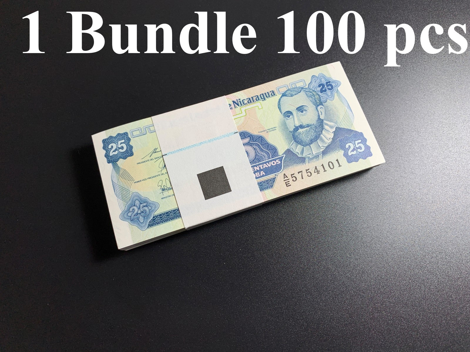 Nicaragua 25 Centavos de Cordoba ND (1991) P 170 UNC 1 Bundle Lot 100 pcs