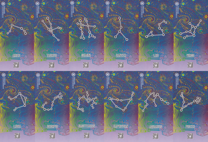 China Test Note MTR Tickets Zodiac Constellations UNC Commemorative Set 12 pcs