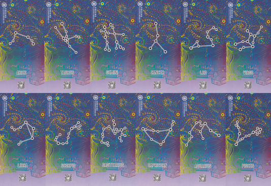 China Test Note MTR Tickets Zodiac Constellations UNC Commemorative Set 12 pcs