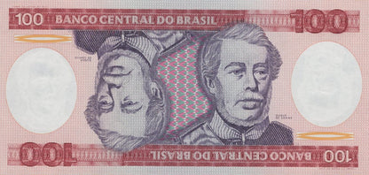 Brazil 100 Cruzeiros ND (1981-1984) P 198 UNC