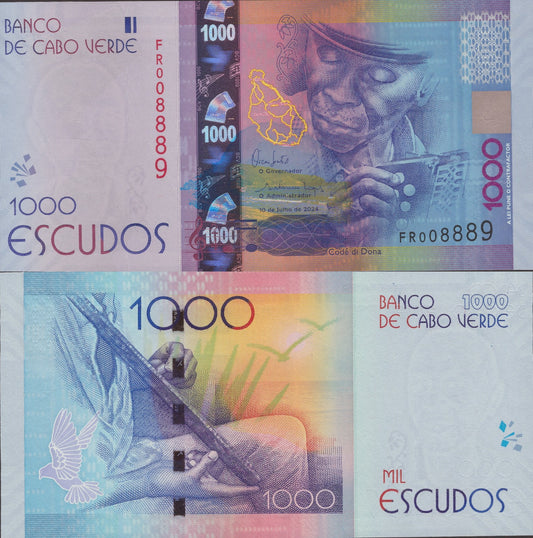 Cape Verde Cabo Verde 1000 Escudos 2024/2025 P 73 UNC