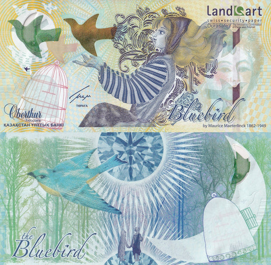 Kazakhstan Bluebird 2013 UNC Type Bird Specimen Test Notes