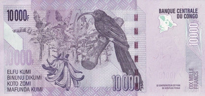 Congo Democratic Republic 10000 Francs 2022 P 103 UNC