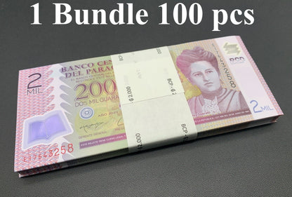 Paraguay 2000 Guaranies 2023 P 228 Polymer UNC 1 Bundle 100 pcs