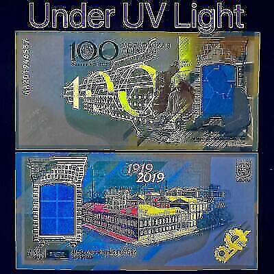 Russia 1919-2019 TestNote UNC GOZNAK 100th Comm Printing Factory Specimen LOT 10