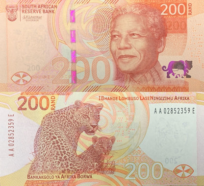 South Afica 200 Rand 2023 P 152 AA Prefix UNC