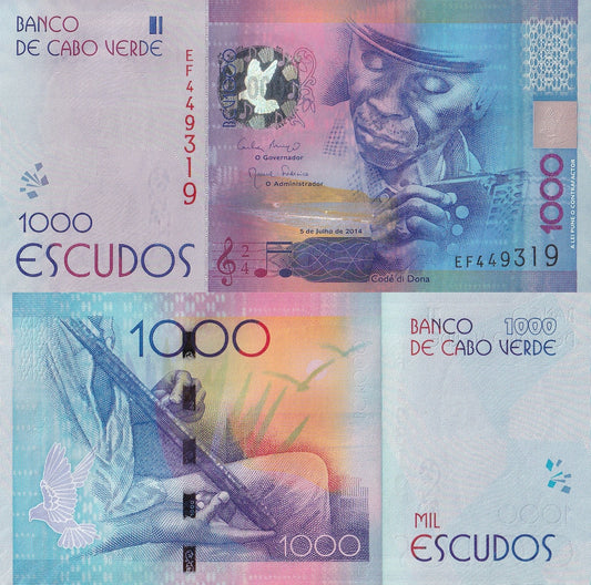 Cape Verde Cabo Verde 1000 Escudos 2014 P 73 UNC