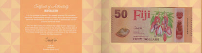 Fiji 50 Dollars 2026 P New Polymer Design UNC AA Prefix With Folder