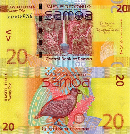 Samoa 50 Tala 2008-2017 P 40 UNC Random Signatures