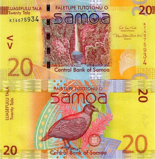Samoa 50 Tala 2008-2017 P 40 UNC Random Signatures