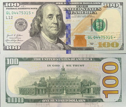 United States USA 100 Dollars 2021 P 555* San Francisco CA UNC Replacement