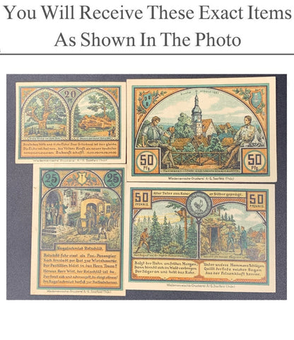 Germany Notgeld RODA BEI LIMENAU 20 25 50 Pfennig 1921 Full Set 4 pcs