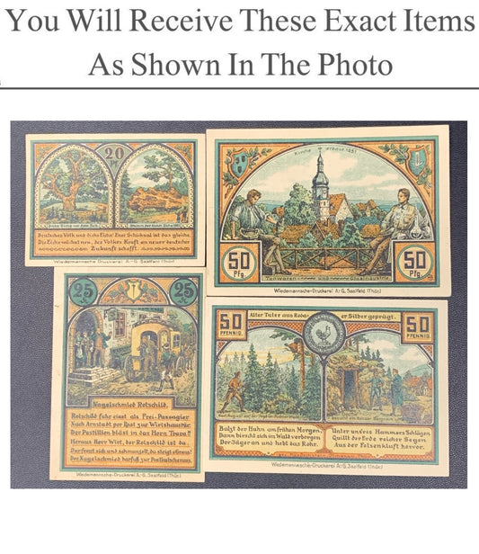 Germany Notgeld RODA BEI LIMENAU 20 25 50 Pfennig 1921 Full Set 4 pcs