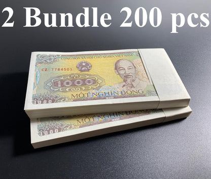 Vietnam 1000 Dong 1988 P 106 UNC 2 Bundle Lot 200 pcs