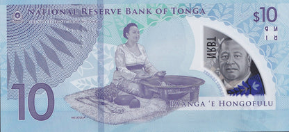 Tonga 10 Pa'anga 2023/2024 P 52 Polymer UNC