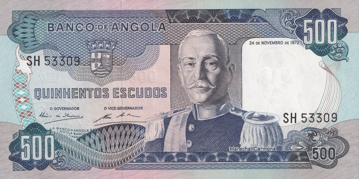 Angola 500 Escudos 1972 P 102 UNC