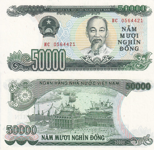 Viet Nam Vietnam 50000 Dong 1994 P 116 UNC