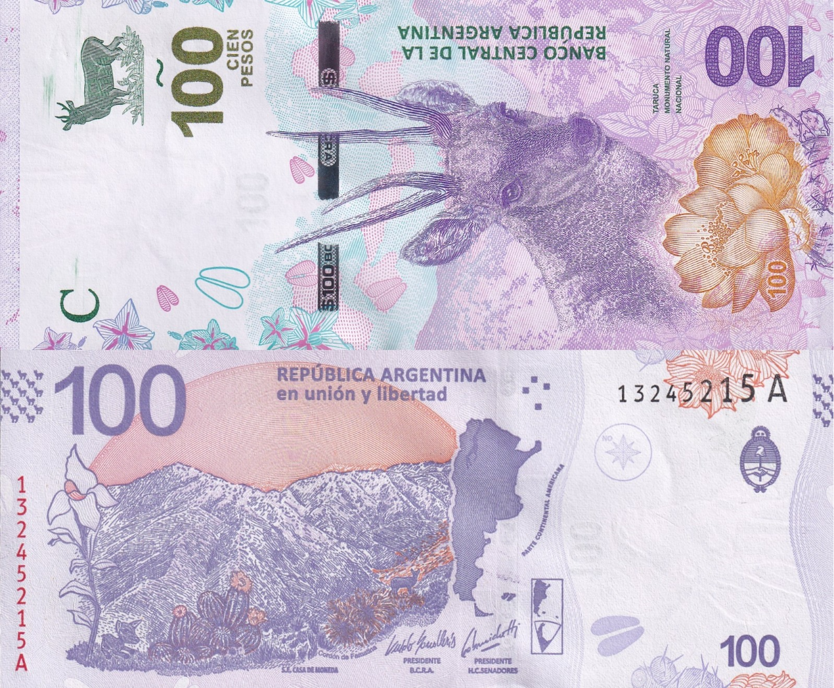 Argentina 100 Pesos ND 2018 P 363A UNC 1/20 Bundle Lot 5 pcs